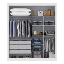 Guarda-Roupa Casal 4 Portas 3 Gavetas Maxel Cannes