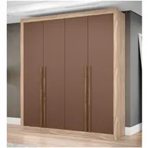 Guarda-Roupa Casal 4 Portas 3 Gavetas Maxel Cannes