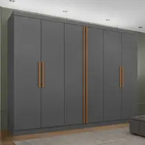 Guarda-Roupa Casal 6 Portas 4 Gavetas Maxel Titanium