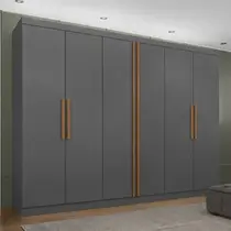 Guarda-Roupa Casal 6 Portas 4 Gavetas Maxel Titanium