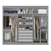 Guarda-Roupa Casal 6 Portas 4 Gavetas Maxel Titanium