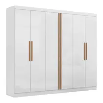 Guarda-Roupa Casal 6 Portas 4 Gavetas Maxel Titanium