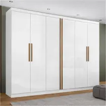 Guarda-Roupa Casal 6 Portas 4 Gavetas Maxel Titanium