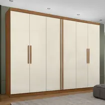 Guarda-Roupa Casal 6 Portas 4 Gavetas Maxel Titanium