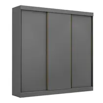 Guarda-Roupa Casal 3 Portas 8 Gavetas Maxel Âmbar