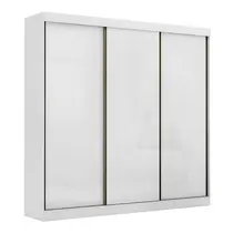 Guarda-Roupa Casal 3 Portas 8 Gavetas Maxel Âmbar