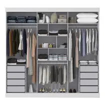 Guarda-Roupa Casal 3 Portas 8 Gavetas Maxel Âmbar