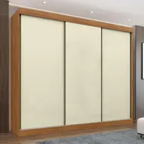 Guarda-Roupa Casal 3 Portas 8 Gavetas Maxel Âmbar