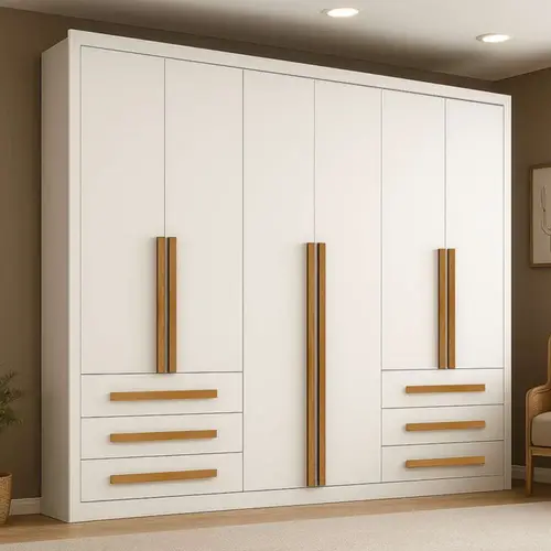 Guarda-Roupa Casal 6 Portas 6 Gavetas Maxel Venetto