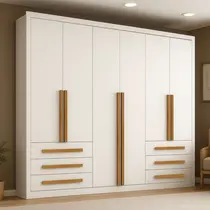 Guarda-Roupa Casal 6 Portas 6 Gavetas Maxel Venetto