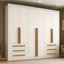 Guarda-Roupa Casal 6 Portas 6 Gavetas Maxel Venetto