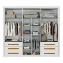 Guarda-Roupa Casal 6 Portas 6 Gavetas Maxel Venetto