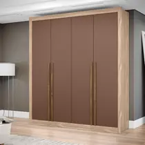 Guarda-Roupa Casal 4 Portas 3 Gavetas Maxel Cannes