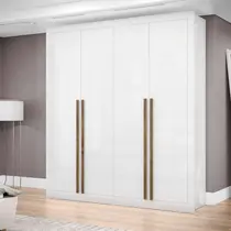 Guarda-Roupa Casal 4 Portas 3 Gavetas Maxel Cannes