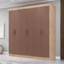 Guarda-Roupa Casal 6 Portas 2 Gavetas Maxel Holanda