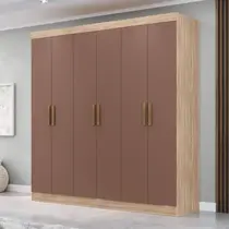 Guarda-Roupa Casal 6 Portas 2 Gavetas Maxel Holanda