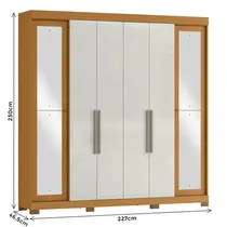 Guarda-Roupa Casal com Espelho 6 Portas 4 Gavetas MX Móveis Bogotá