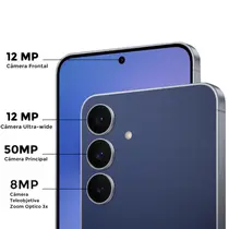 Smartphone Samsung Galaxy S25 FE 5G 128GB 8GB RAM Câmera Tripla + Frontal 12MP Tela 6,7" - Azul