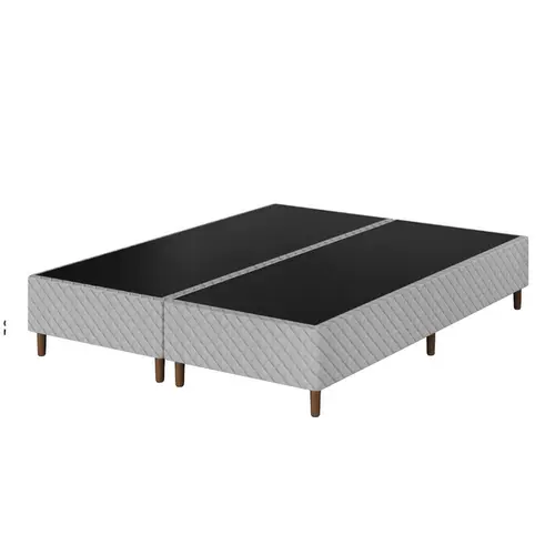 Base para Cama Box King Umaflex Sevilha 193x203x38cm - Cinza