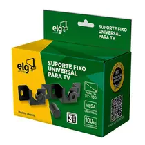 Suporte Fixo ELG UNI80B Universal de 10 a 100 Polegadas Preto