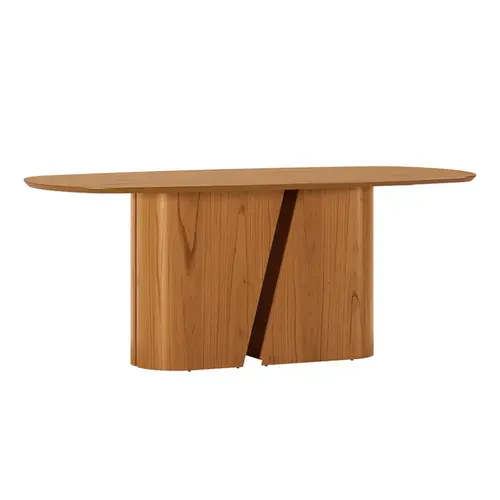 Mesa de Jantar 6 Lugares 100% MDF New Ceval Yasmin 200x100cm