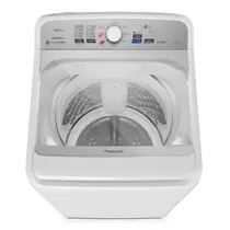 Lavadora de Roupas Panasonic 15kg NA-F150B1WB com Reuso de Água e Sistema Ciclone Branco