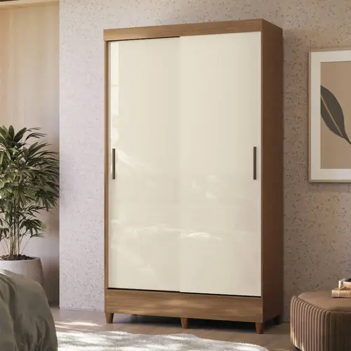 Guarda-Roupa Solteiro 2 Portas 2 Gavetas Santos Andirá Fit