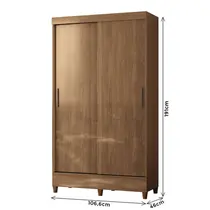 Guarda-Roupa Solteiro 2 Portas 2 Gavetas Santos Andirá Fit
