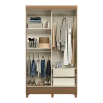 Guarda-Roupa Solteiro 2 Portas 2 Gavetas Santos Andirá Fit