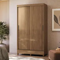 Guarda-Roupa Solteiro 2 Portas 2 Gavetas Santos Andirá Fit