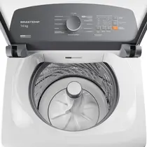 Lavadora de Roupas Brastemp 14kg BWF14AB com Smart Sensor e Design Compacto Branco