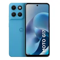 Smartphone Motorola Moto G17 4G 256GB 4GB RAM+8GB Ram Boost Câmera Dupla + Frontal 32MP Tela 6.7” - Azul