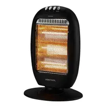 Aquecedor Halógeno Ventisol Oscilante AH02I 1200W Preto
