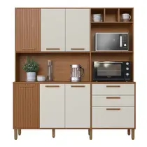 Cozinha Compacta 1,8m 7 Portas 2 Gavetas Indekes Grecia