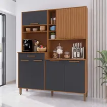 Cozinha Compacta 1,6m 7 Portas 1 Gaveta Indekes New Braga