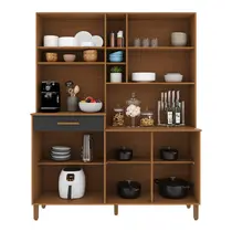 Cozinha Compacta 1,6m 7 Portas 1 Gaveta Indekes New Braga