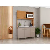 Cozinha Compacta 1,22m 4 Portas 1 Gavetas Indekes Veneto