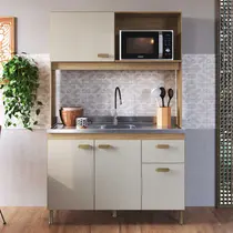 Cozinha Compacta 1,22m 4 Portas 1 Gavetas Indekes Veneto