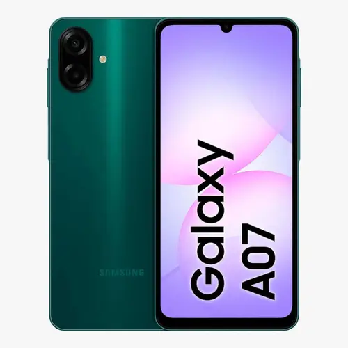 Smartphone Samsung Galaxy A07 4G 128GB 4GB RAM Câmera Dupla + Frontal 8MP Tela 6,7" - Verde