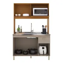 Cozinha Compacta 1,22m 4 Portas 1 Gavetas Indekes Veneto