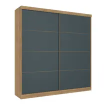 Guarda-Roupa Casal 2 Portas de Correr 6 Gavetas 100% MDF THB Móveis Málaga