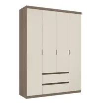 Guarda-Roupa Casal 4 Portas 2 Gavetas 100% MDF THB Móveis Nobre