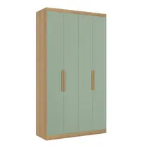 Guarda-Roupa Solteiro 4 Portas 2 Gavetas THB Móveis Milan