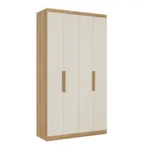 Guarda-Roupa Solteiro 4 Portas 2 Gavetas THB Móveis Milan