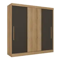 Guarda-Roupa Casal 3 Portas 2 Gavetas THB Móveis Vision Flex