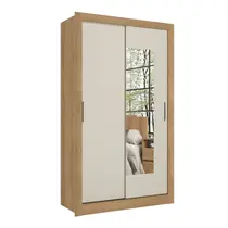 Guarda-Roupa Solteiro com Espelho 2 Portas 1 Gaveta THB Móveis City Flex