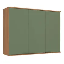 Armário Aéreo 120cm 3 Portas 100% MDF THB Móveis Princess