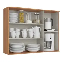 Armário Aéreo 120cm 3 Portas 100% MDF THB Móveis Princess
