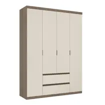 Guarda-Roupa Casal 4 Portas 2 Gavetas 100% MDF THB Móveis Nobre