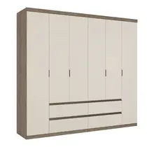 Guarda-Roupa Casal 6 Portas 4 Gavetas 100% MDF THB Móveis Nobre